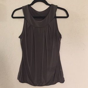 The Limited Draped Dark Gray Top, size M